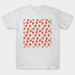 Watermelon Pieces Minimalist Pattern T-Shirt